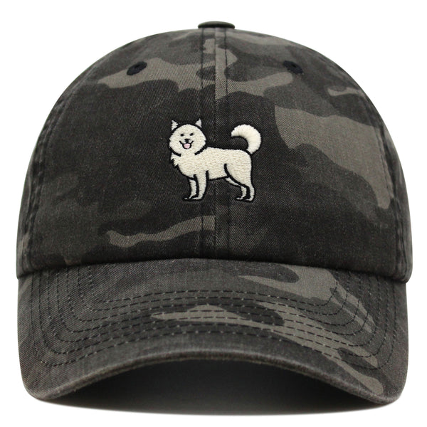 Samoyed Premium Dad Hat Embroidered Baseball Cap Dog Puppy