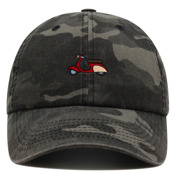 Scooter Premium Dad Hat Embroidered Baseball Cap Motorcycle