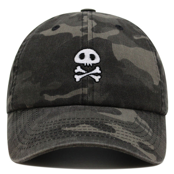 Skull Premium Dad Hat Embroidered Baseball Cap Cute Skull