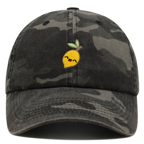 Lemon Premium Dad Hat Embroidered Baseball Cap Vegan Vegetable