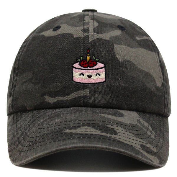 Cake Premium Dad Hat Embroidered Baseball Cap Birthday Foodie