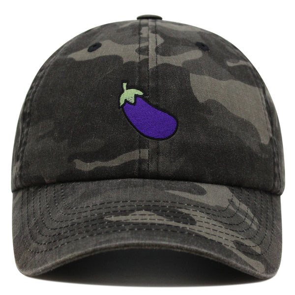 Eggplant Premium Dad Hat Embroidered Baseball Cap Foodie Vegetable