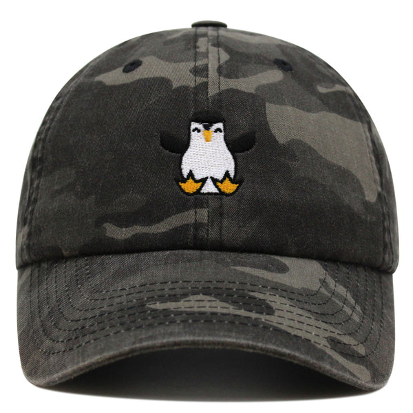 Penguin Premium Dad Hat Embroidered Baseball Cap Snow Animal