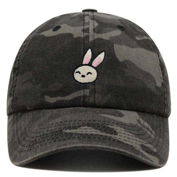 Cute Rabbit Premium Dad Hat Embroidered Baseball Cap Bunny Zoo