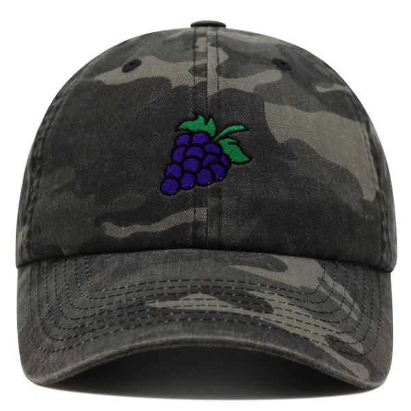 Grape Premium Dad Hat Embroidered Baseball Cap Farm Farmers Vegan