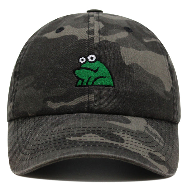 Frog Premium Dad Hat Embroidered Baseball Cap Funny