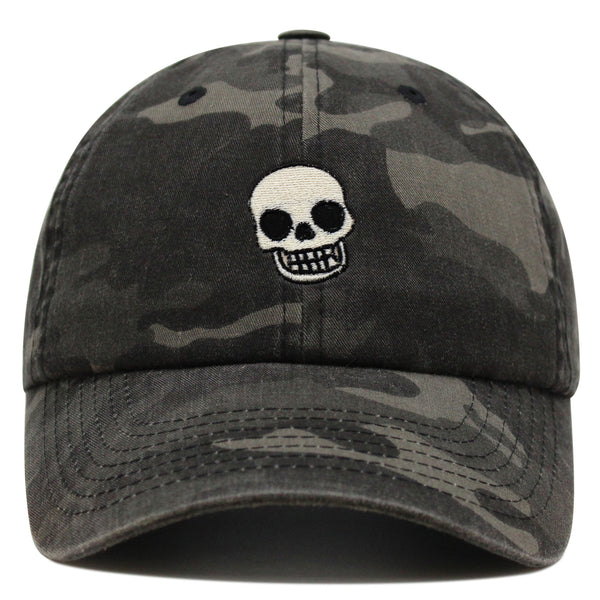 Skull Premium Dad Hat Embroidered Baseball Cap Girly Halloween