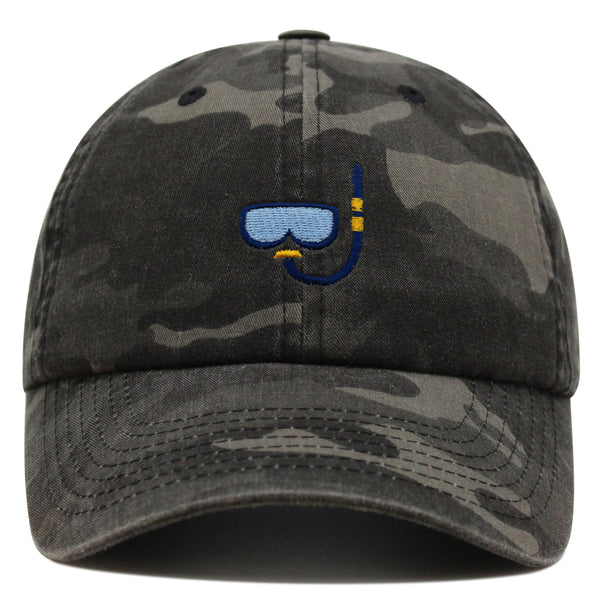 Snorkel Premium Dad Hat Embroidered Baseball Cap Diving Ocean