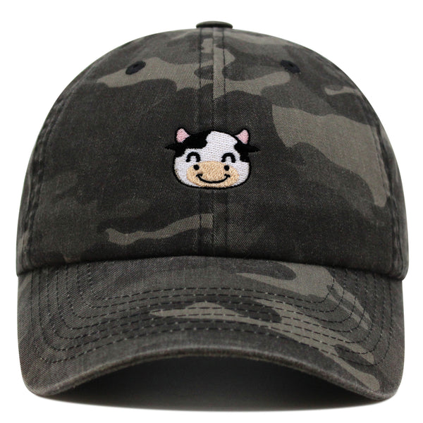 Cow Premium Dad Hat Embroidered Baseball Cap Milk Animal