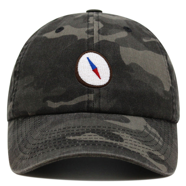 Compass Premium Dad Hat Embroidered Baseball Cap Explorer Adventure