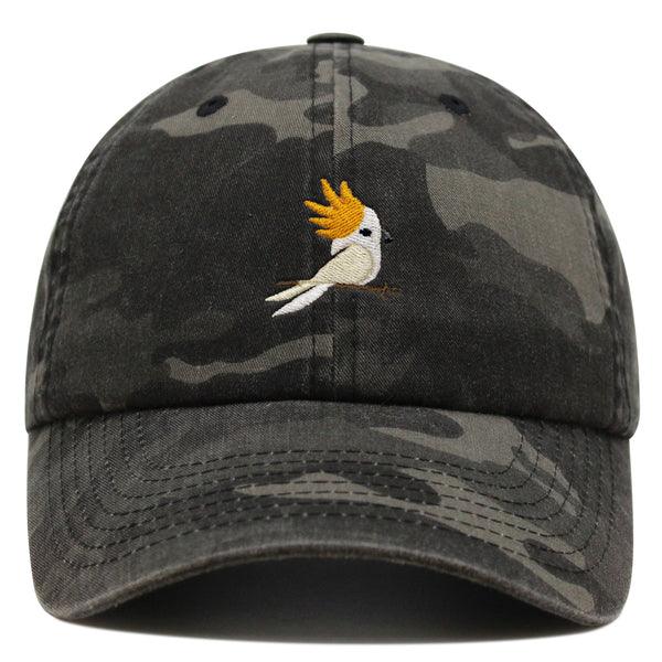 Cockatoo Premium Dad Hat Embroidered Baseball Cap Parrot Bird