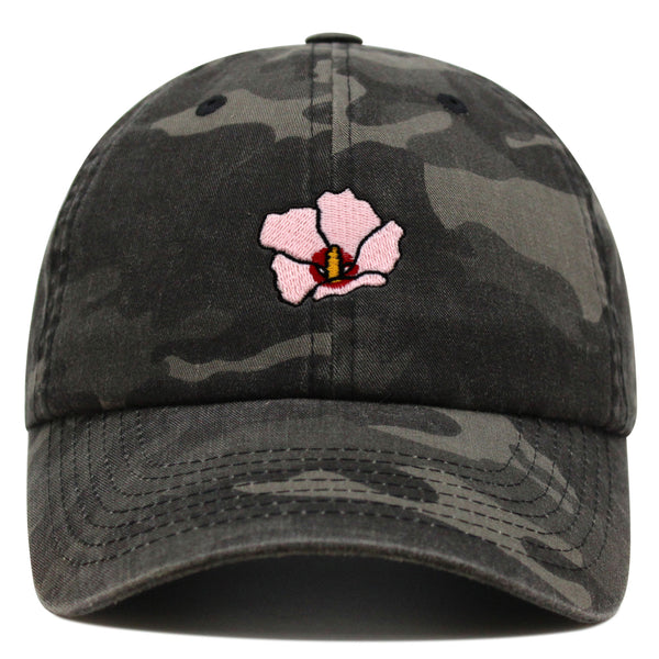 Rose of Sharon Premium Dad Hat Embroidered Baseball Cap Hibiscus Hawaii