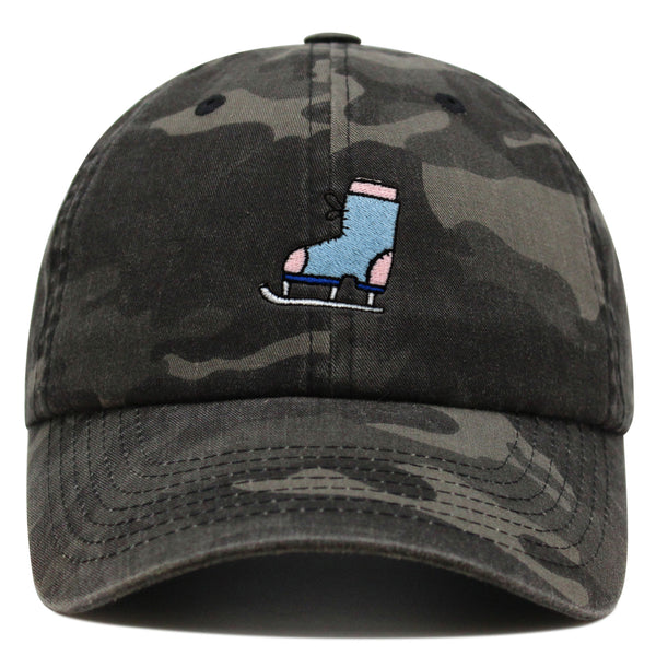 Ice Skating Premium Dad Hat Embroidered Baseball Cap Skate Winter