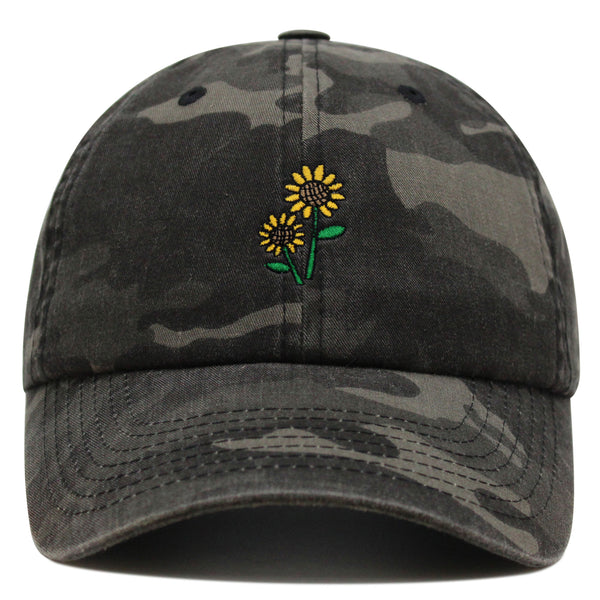 Sunflowers Premium Dad Hat Embroidered Baseball Cap Flower Floral