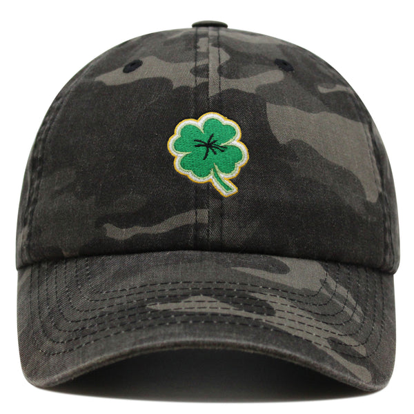 Clover Premium Dad Hat Embroidered Baseball Cap Lucky Plant