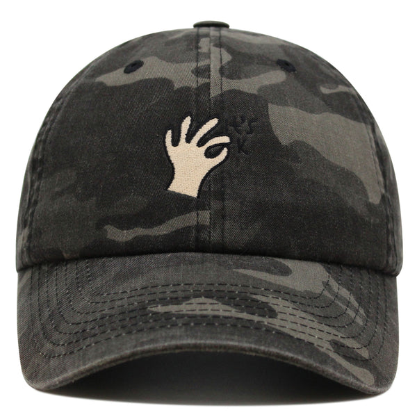 Hand Sign Premium Dad Hat Embroidered Baseball Cap OK