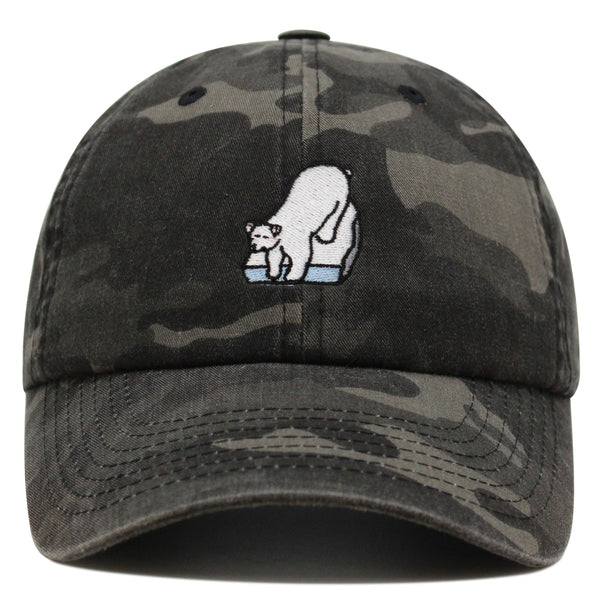 Polar Bear Premium Dad Hat Embroidered Baseball Cap Coke Soda