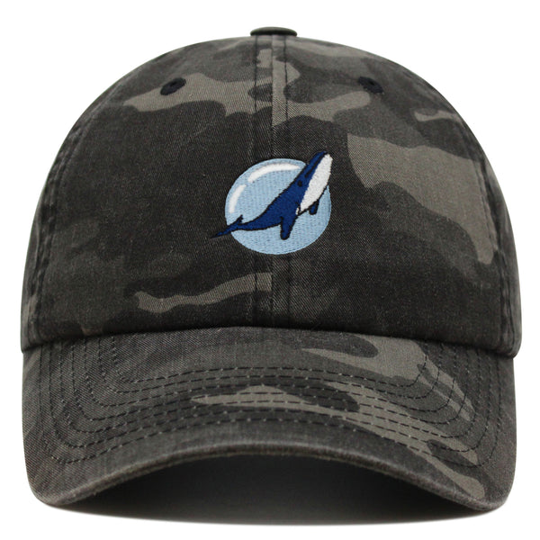 Whale Premium Dad Hat Embroidered Baseball Cap Fishing Nature