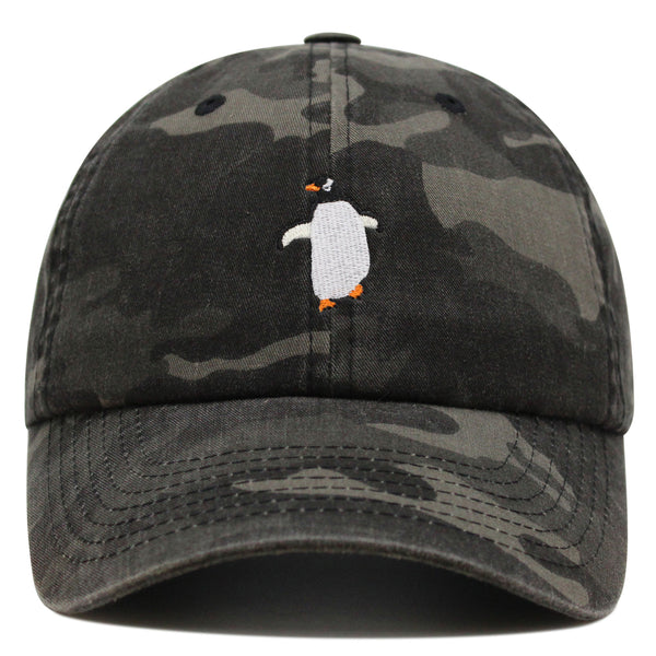 Dancing Penguin Premium Dad Hat Embroidered Baseball Cap Winter