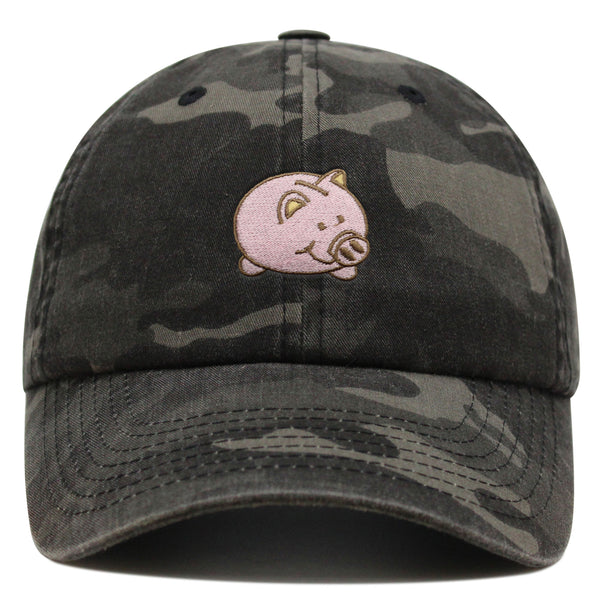 Piggy Bank Premium Dad Hat Embroidered Baseball Cap Coin