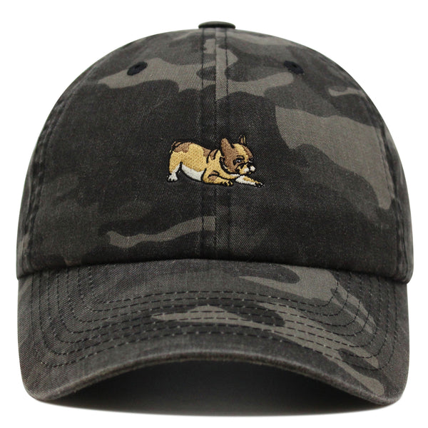 French Bulldog Premium Dad Hat Embroidered Baseball Cap Dog Puppy