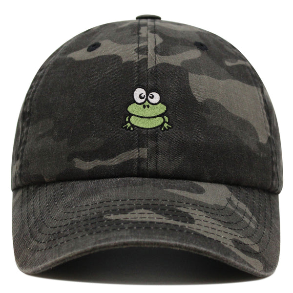 Frog  Premium Dad Hat Embroidered Baseball Cap Green