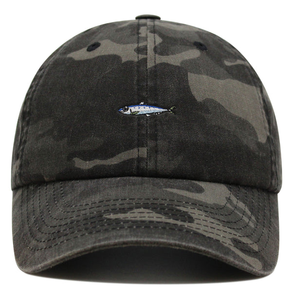 Sardines Premium Dad Hat Embroidered Baseball Cap Bait Fishing