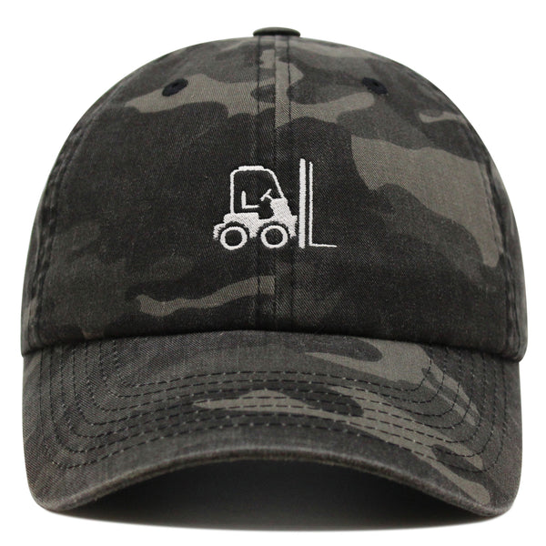 Forklift Premium Dad Hat Embroidered Baseball Cap Warehouse