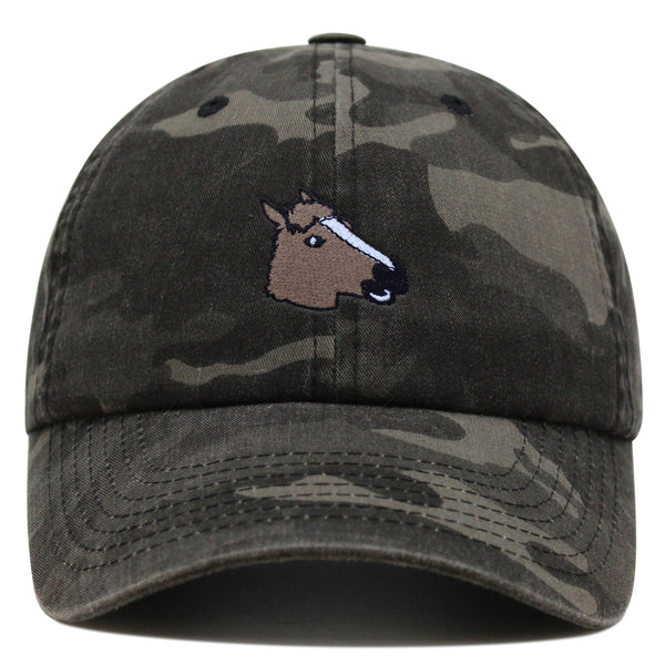 Horse Mask  Premium Dad Hat Embroidered Baseball Cap Costume