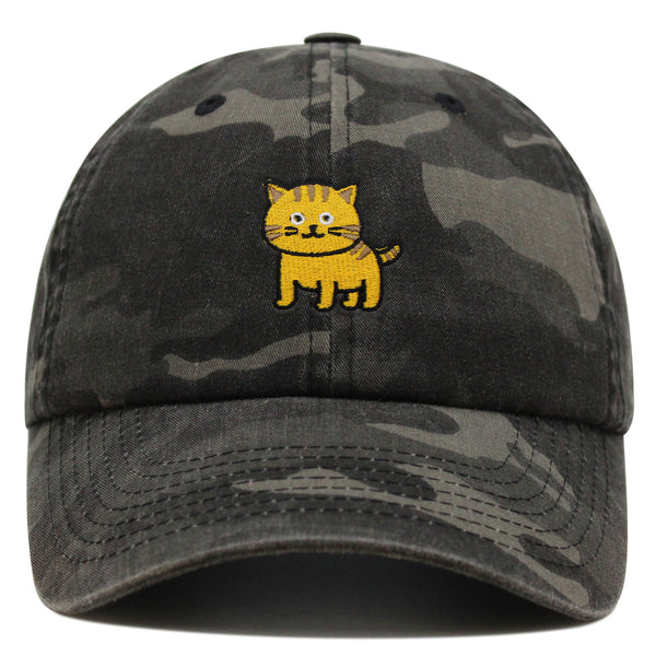 Cat Premium Dad Hat Embroidered Baseball Cap Cute