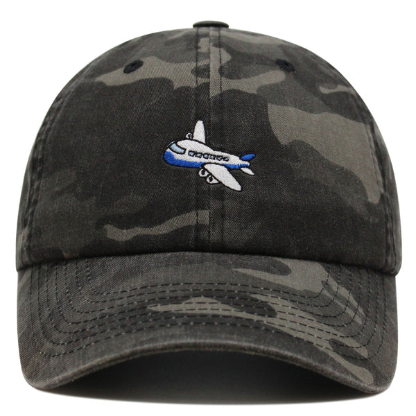 Airplane Premium Dad Hat Embroidered Baseball Cap Cute