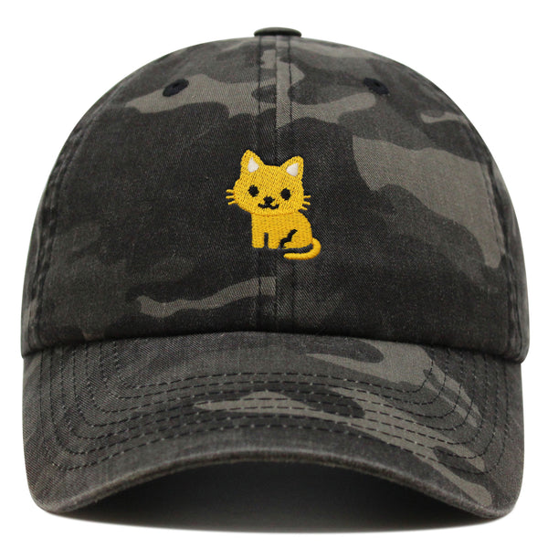 Cat Premium Dad Hat Embroidered Baseball Cap Cute