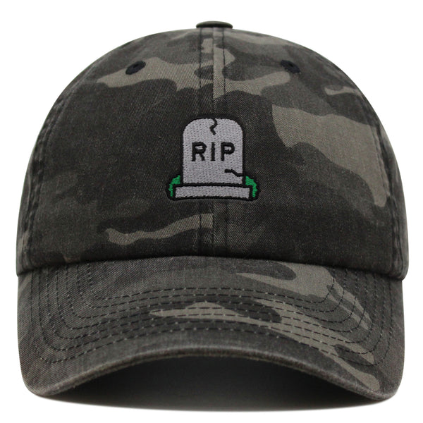 Gravestone Premium Dad Hat Embroidered Baseball Cap RIP