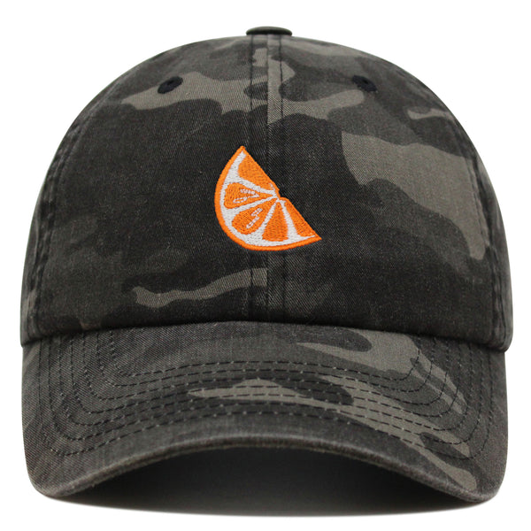 Orange Slice Premium Dad Hat Embroidered Baseball Cap Fruit