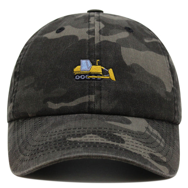 Bulldozer Premium Dad Hat Embroidered Baseball Cap Construction