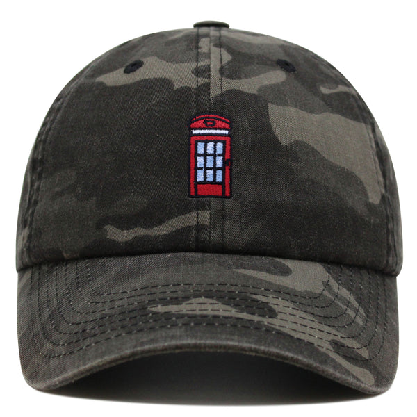 Telephone Booth Premium Dad Hat Embroidered Baseball Cap Vintage