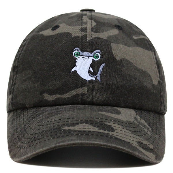 Hammerhead Shark Premium Dad Hat Embroidered Baseball Cap Cute Fish