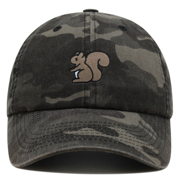 Cute Squirrel Premium Dad Hat Embroidered Baseball Cap Squirrel Hug