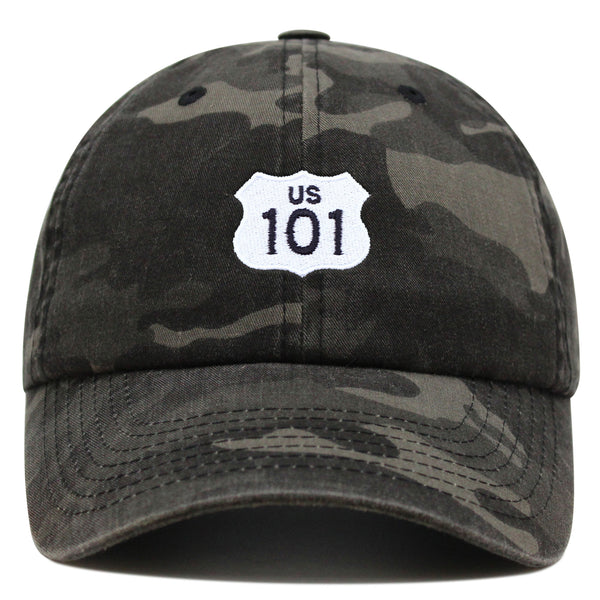 US 101 Freeway Premium Dad Hat Embroidered Cotton Baseball Cap California