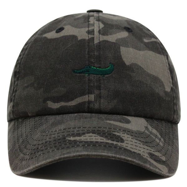 Cartoon Crocodile Premium Dad Hat Embroidered Cotton Baseball Cap