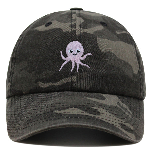 Cute Octopus Premium Dad Hat Embroidered Cotton Baseball Cap