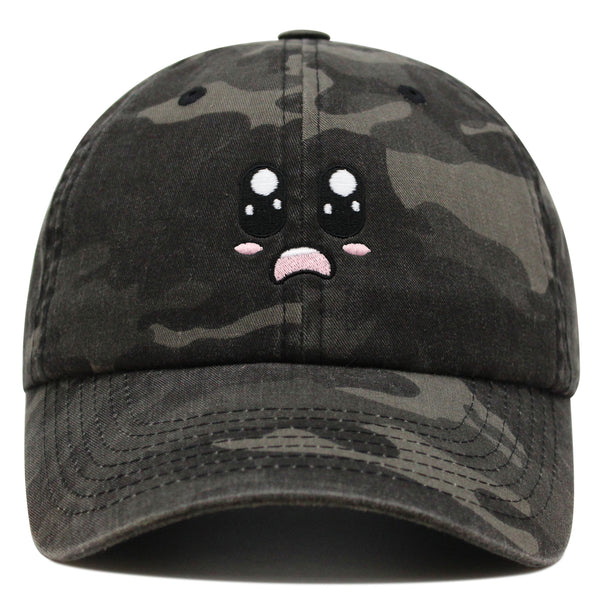 Cartoon Cute Face Premium Dad Hat Embroidered Cotton Baseball Cap Animation