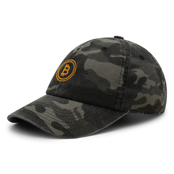 Bitcoin Premium Dad Hat Embroidered Baseball Cap Cryptocurrency