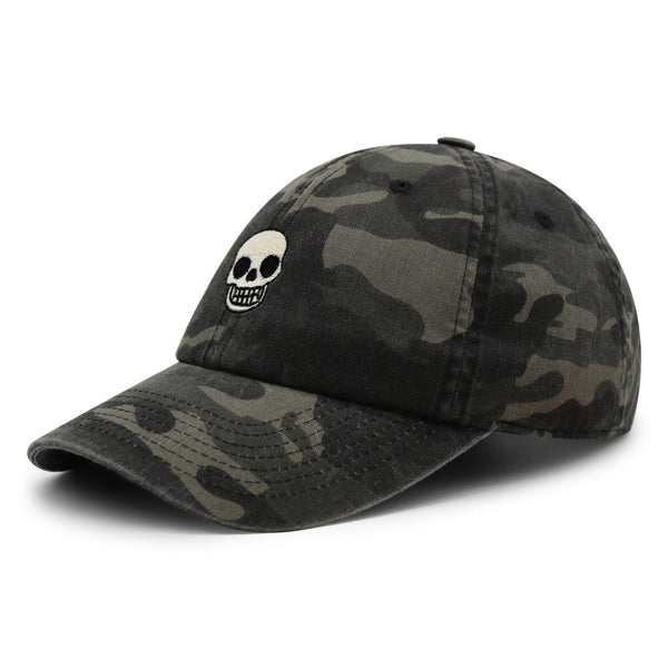 Skull Premium Dad Hat Embroidered Baseball Cap Girly Halloween