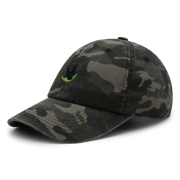 Green Bird Premium Dad Hat Embroidered Baseball Cap Nature Animal