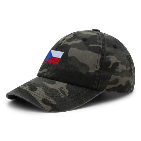 Czech Republic Flag Premium Dad Hat Embroidered Cotton Baseball Cap Country Flag Series