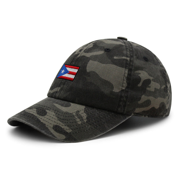 Flag of Puerto Rico Premium Dad Hat Embroidered Cotton Baseball Cap PR