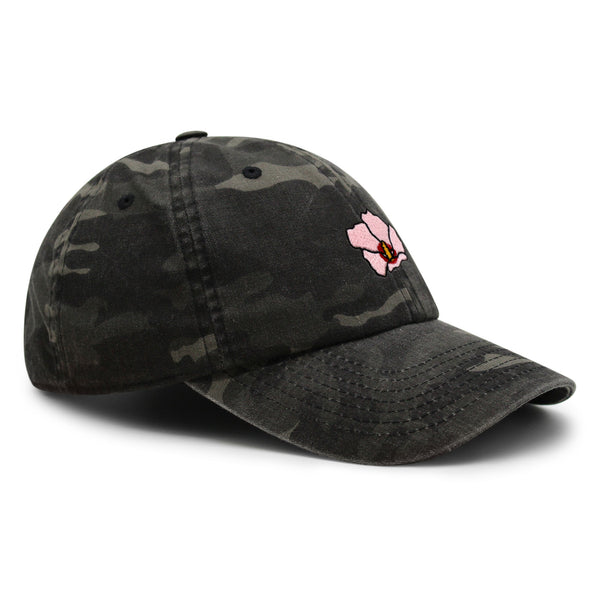 Rose of Sharon Premium Dad Hat Embroidered Baseball Cap Hibiscus Hawaii