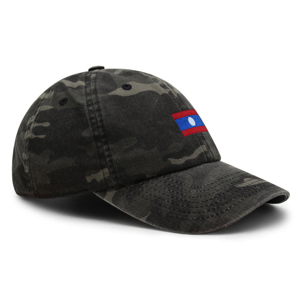 Laos Flag Premium Dad Hat Embroidered Cotton Baseball Cap Country Flag Series