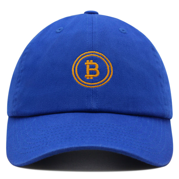 Bitcoin Premium Dad Hat Embroidered Baseball Cap Cryptocurrency